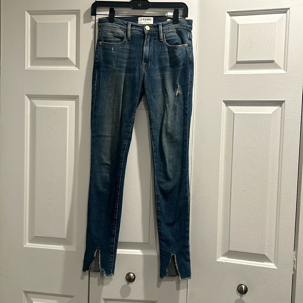 Frame Denim Le High Skinny Jeans, Size 24